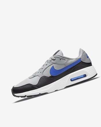Nike Air Max SC Grises Claro Grises Oscuro Blancos Azul Rey | MX 2472